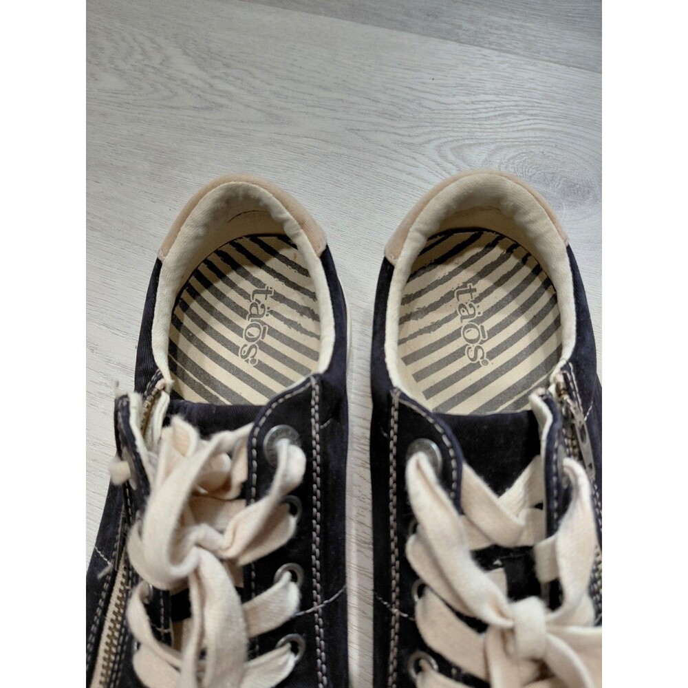 Taos Star Sneakers Women’s Size 11 Black Zipper And Lace Up Shoes Casual - Picture 4 of 14